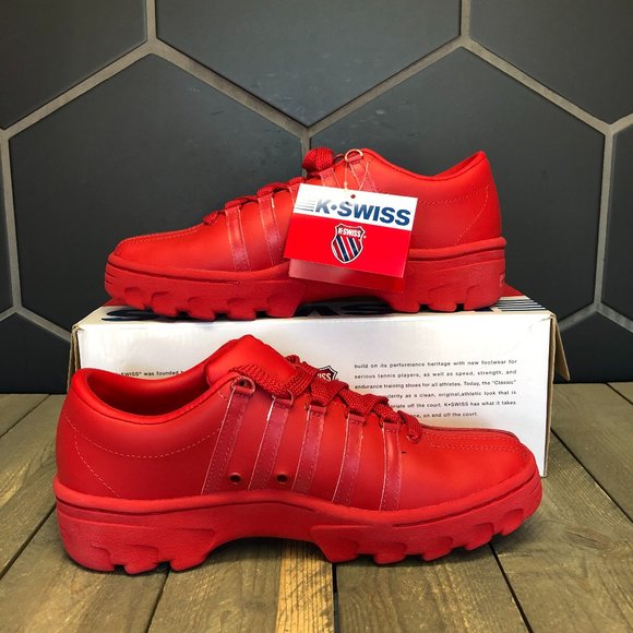 K-Swiss 'North Classic' Red (Multiple Sizes) - Picture 2 of 5